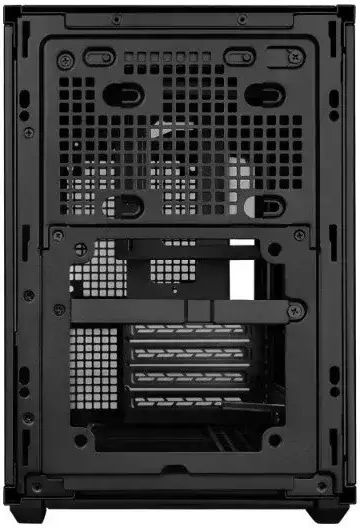 Lian Li DAN B4-mATX Micro Tower Компютърна кутия Сива Wood Edition Mesh TG Steel-Fabric Case