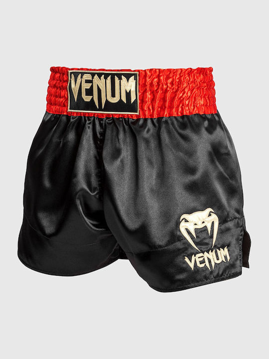 Venum Classic Thai Boxing Shorts Red Black Gold