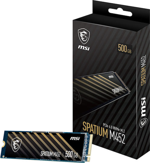 MSI Spatium M452 SSD 500GB τύπου M.2 με σύνδεση PCI Express 4.0 S78-440K210-P83