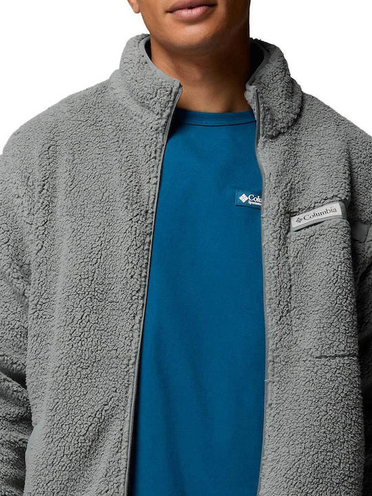 Rugged Ridge Hochflor Herren Fleecejacke Grau
