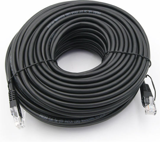 Adeleq U/UTP Кат.6 (Gigabit) Мрежов Кабел Ethernet 30м Черен