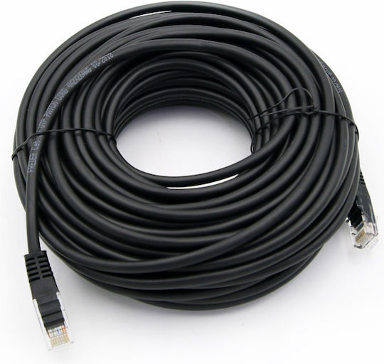 Adeleq U/UTP Cat.5e Netzwerkkabel Ethernet 20m Schwarzes