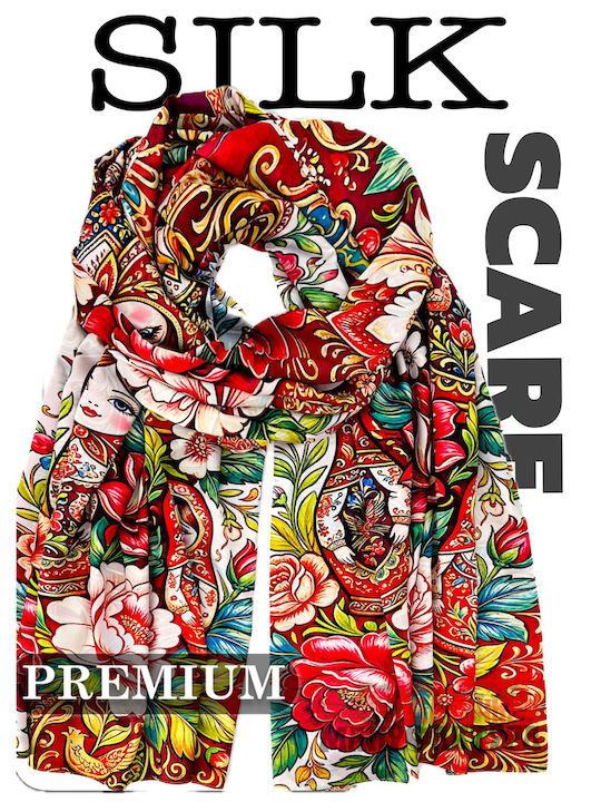 Women's Silk Shawl Red Women's Silk Shawl Red