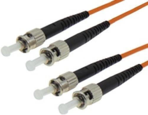 Fiber Optic Cable ST-ST 2m Orange 2pcs
