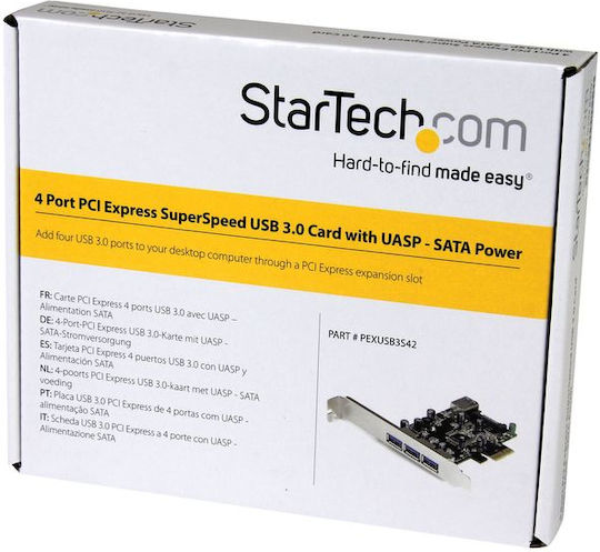StarTech Κάρτα PCIe σε 3 θύρες USB 3.0