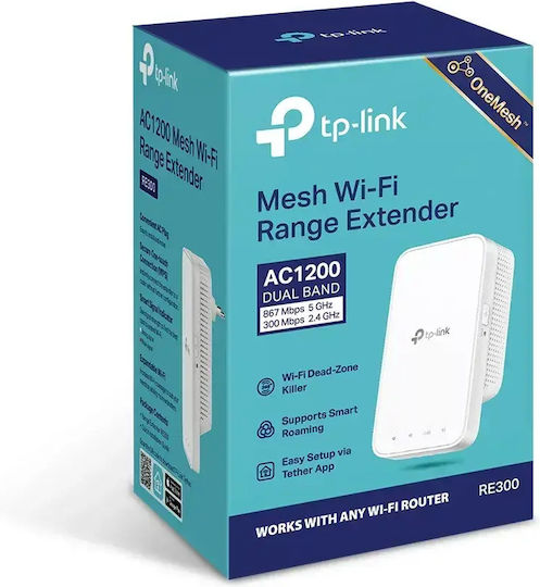 TP-LINK AC1200 v1 Mesh WLAN-Repeater Dualband (2,4 & 5 GHz) 300Mbps