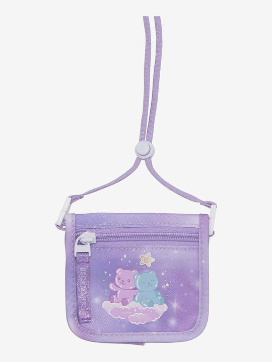 Beckmann Kids Wallet And Keychain Purple