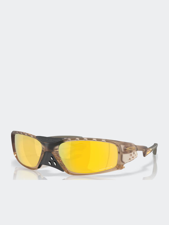 Oakley Plantaris Sq Унисекс Слънчеви Очила с Бежова Рамка и Бежови Стъкла