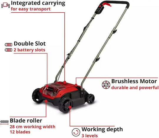 Einhell GC-SC 18/28 DS Battery Aerator 18V Solo