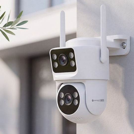 Kruger & Matz C120 IP Камера за Видеонаблюдение Wi-Fi 4+4MP Водоустойчива с Двупосочна Комуникация