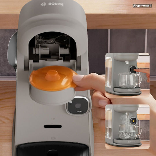 Bosch Harmony Plus Espressor pentru capsule Tassimo cu presiune de 3.3bar Gri