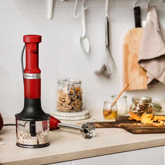 Kitchenaid Hand Blender with Stainless Steel Rod 180W Red
