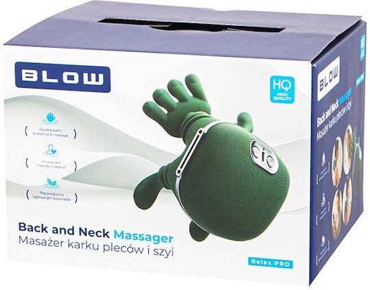 Blow Massage Device for Neck & Back with Heating Function Beige