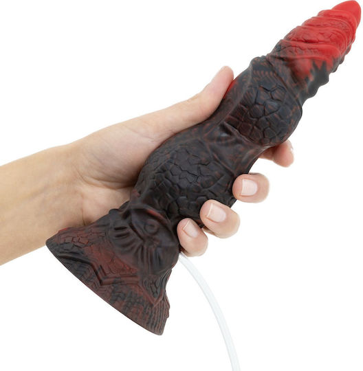 Erdpörtform Realistisch Dildo mit Saugnapf und Ejakulierende Rot