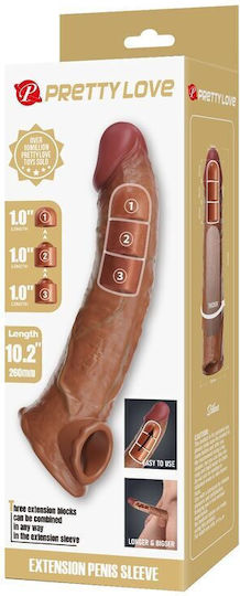 Pretty Love Penis-Verlängerung Sleeve 10 2 Zoll Fleisch