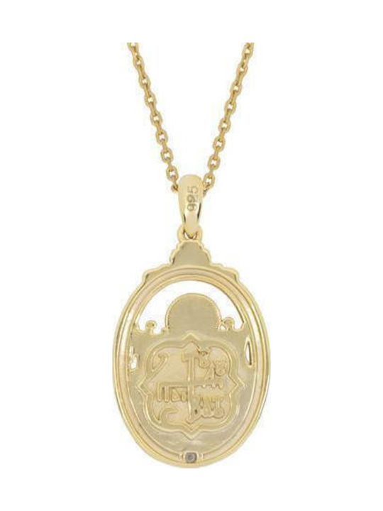 Necklace Talisman Made of Gold Plated Silver Necklace Talisman Made of Gold Plated Silver