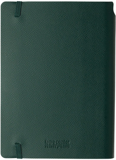 Type Center Daily Agenda A5 2027 Green Leather 14x20.5cm with Personalization