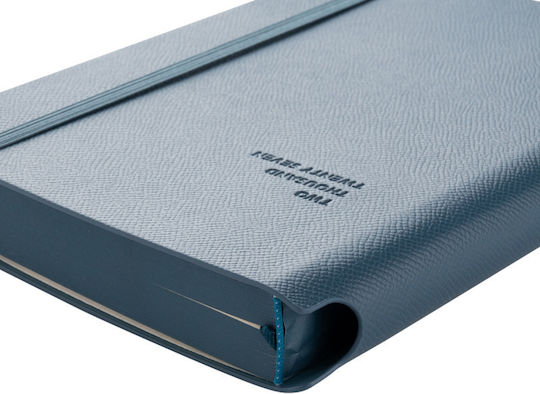 Type Center Daily Agenda A5 2027 Blue Leather 14x20.5cm (with Personalization)