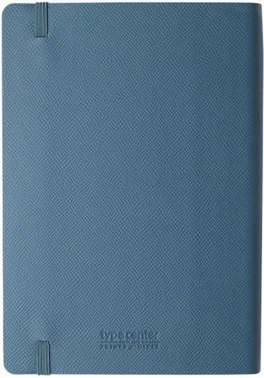 Type Center Daily Agenda A5 2027 Blue Leather 14x20.5cm (with Personalization)