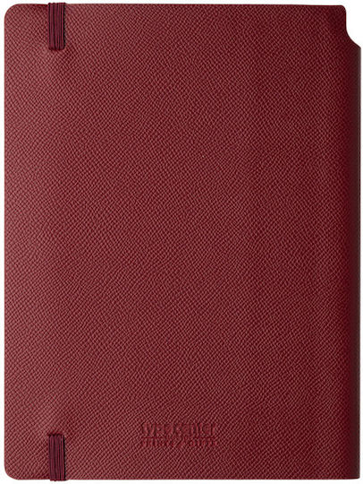Type Center Weekly Agenda A5 2027 Burgundy Leather 14x20.5cm (with Personalization)