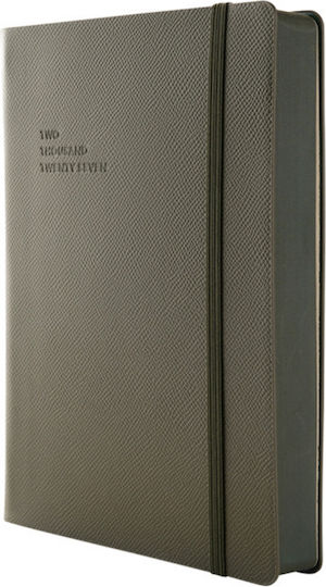 Type Center Daily Agenda A5 2027 Khaki Leather 14x20.5cm (with Personalization)