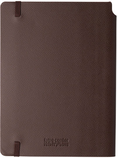 Type Center Wöchentliches Tagebuch A5 2027 Braun Leder 14x20,5 cm Personalisierung