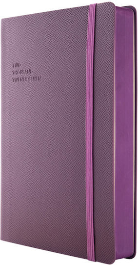 Type Center Ημερήσια Ατζέντα A5 2027 Μωβ Δερμάτινη 14x20.5εκ. (με Προσωποποίηση)