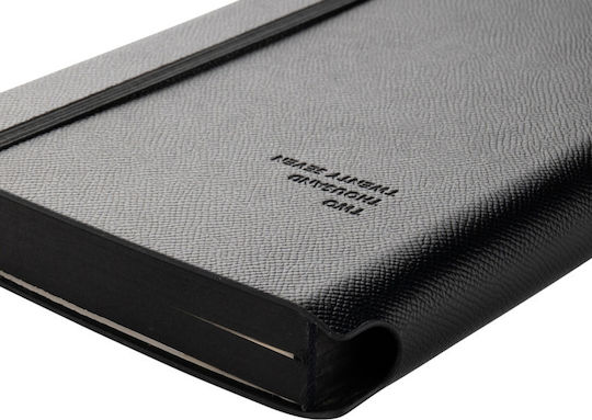 Type Center Daily Agenda A5 2027 Black Leather 14x20.5cm (with Personalization)