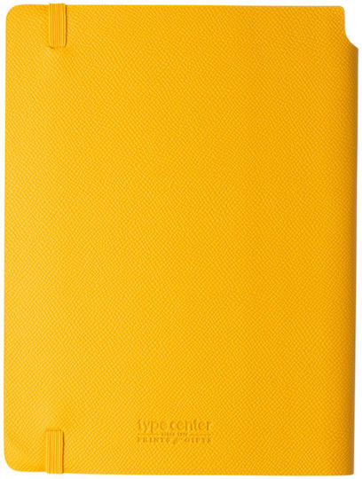 Type Center Wöchentliches Tagebuch A5 2027 Gelbe Leder 14x20,5cm (mit Personalisierung)