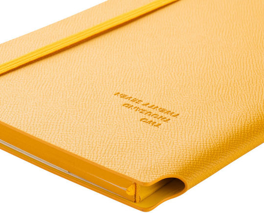 Type Center Wöchentliches Tagebuch A5 2027 Gelbe Leder 14x20,5cm (mit Personalisierung)