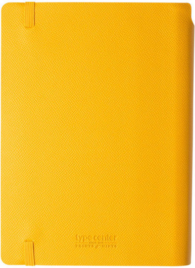Type Center Daily Agenda A5 2027 Yellow Leather 14x20.5cm (with Personalization)