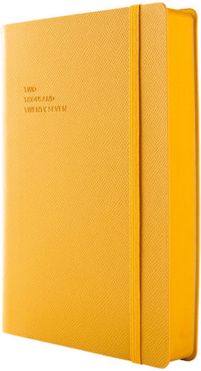 Type Center Daily Agenda A5 2027 Yellow Leather 14x20.5cm (with Personalization)