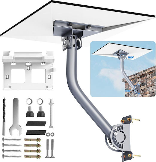 Suport Reglabil de Perete și Acoperiș la 360 de Grade Starlink Standard Gen 3 V3 Gen 4 Siwket Kit de Montare 2 în 1 Suport pentru Router Oțel Mangan Rezistent la Intemperii