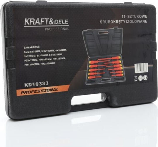 Kraft & Dele Σετ 11 Κατσαβίδια Ηλεκτρολόγου