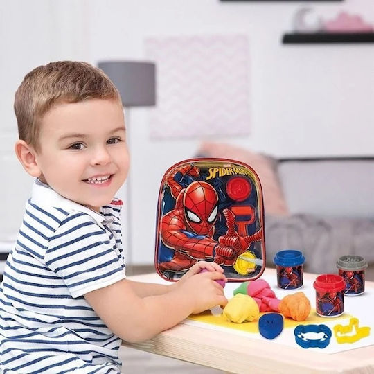 Spiderman Set De Aluat De Modelare Plasticină Spiderman Cu 4 Culori Pentru 3+ Ani