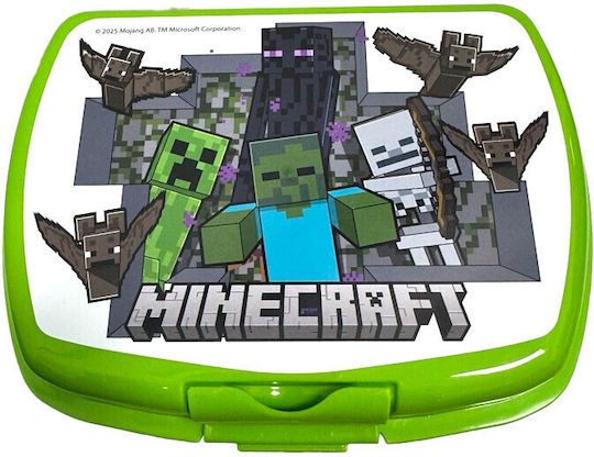 Minecraft Plastic Kids' Food Container Minecraft 16 x 12 x 5cm
