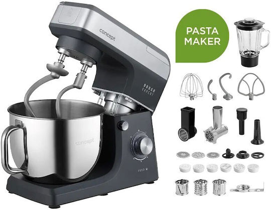 Concept Stand Mixer 1900W with Stainless Bowl 7lt Grey