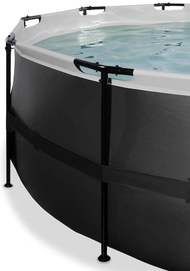Exit Toys Кръгъл Басейн PVC 14758 л Надземен Черен