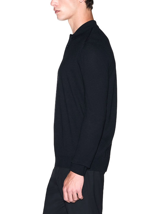 Herrenblusen Polo Pullover Schwarz