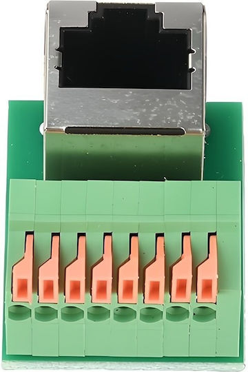 Ez-rj45sapv Rj45 Weiblich 8 Pin Push-in Feder Schraubenloses Terminalblock Vertikal