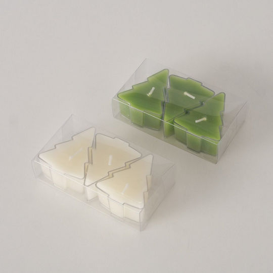 MSA Weihnachtskerze Grün 5x4,2cm 3Stücke