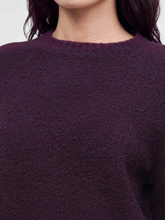 Women's Wool Sweater Dark Purple