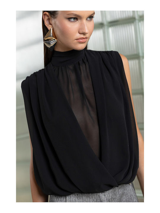 Women's Blouse Black 27405-1-BLACK