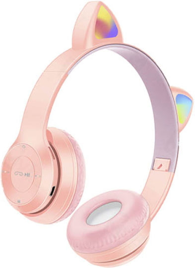 P47M Cat Ear Kabellos / Kabelgebunden Kinder Am Ohr Kopfhörer mit Radio Rosa