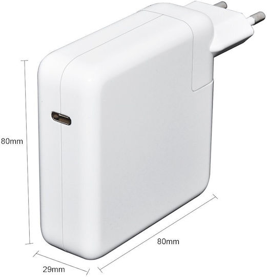 Захранващ адаптер за лаптопи Apple A1707 A1719 A1718 A1990 87W USB Type-C