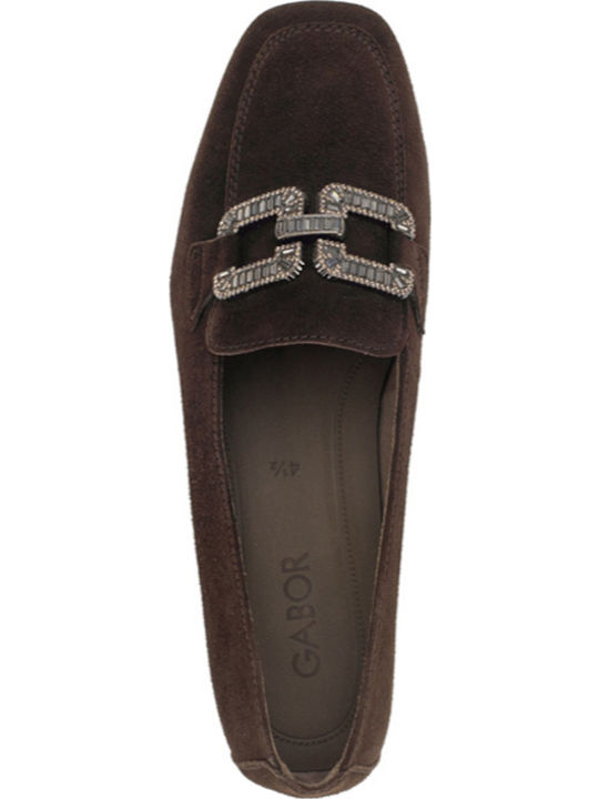 Leder Loafer Pumps Braune