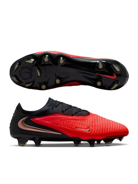 Nike Phantom 6 Low Elite FG Ποδοσφαιρικά Παπούτσια με Τάπες Μαύρα