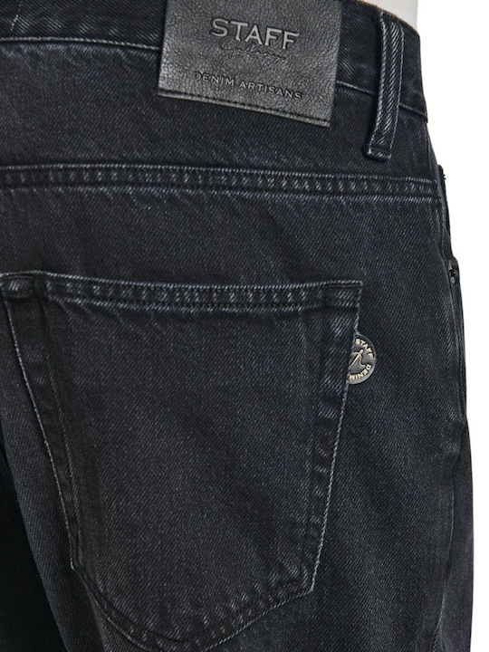 Martin Herren Jeanshose Regulär Fit Schwarz