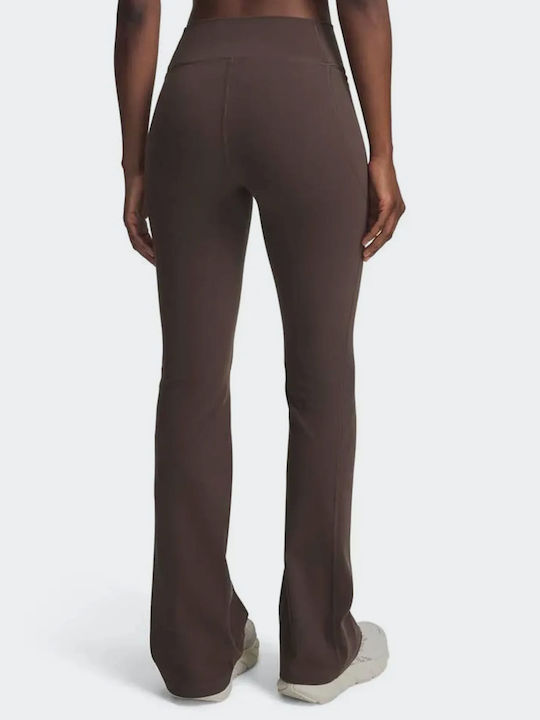 Under Armour Training Damen Kurze Leggings Hohe Taille Braun