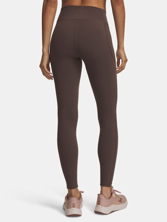 Training Damen Gekürzte Hohe Taille Leggings Braun